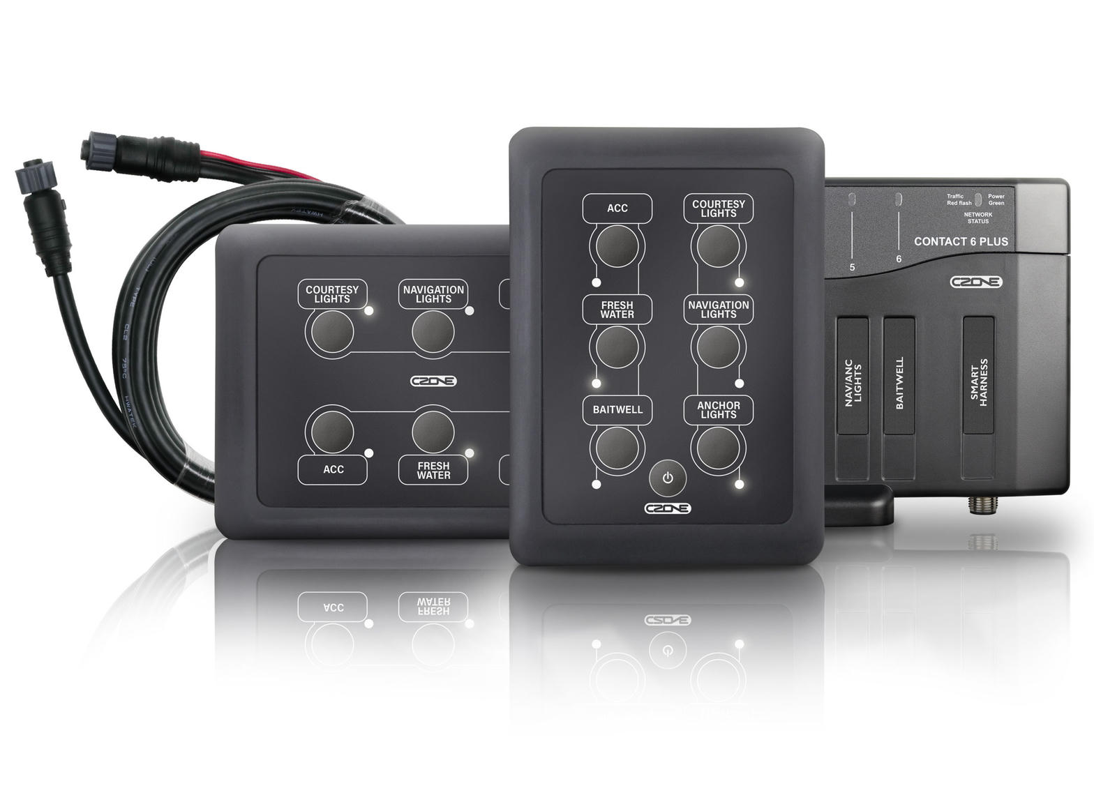 CZone Contact 6 PLUS digital switching keypads and module